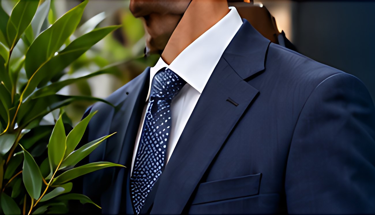 Freshly cleaned suit and tie